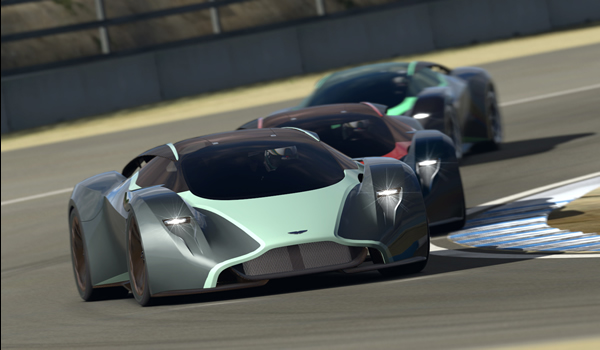 Aston Martin DP-100 Virtual Gran Turismo racer 2014 on track